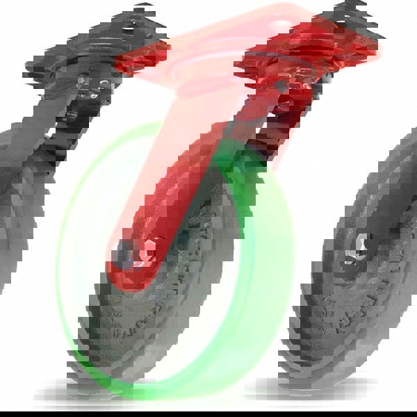 Swivel Top Plate Caster: Polyurethane, 8